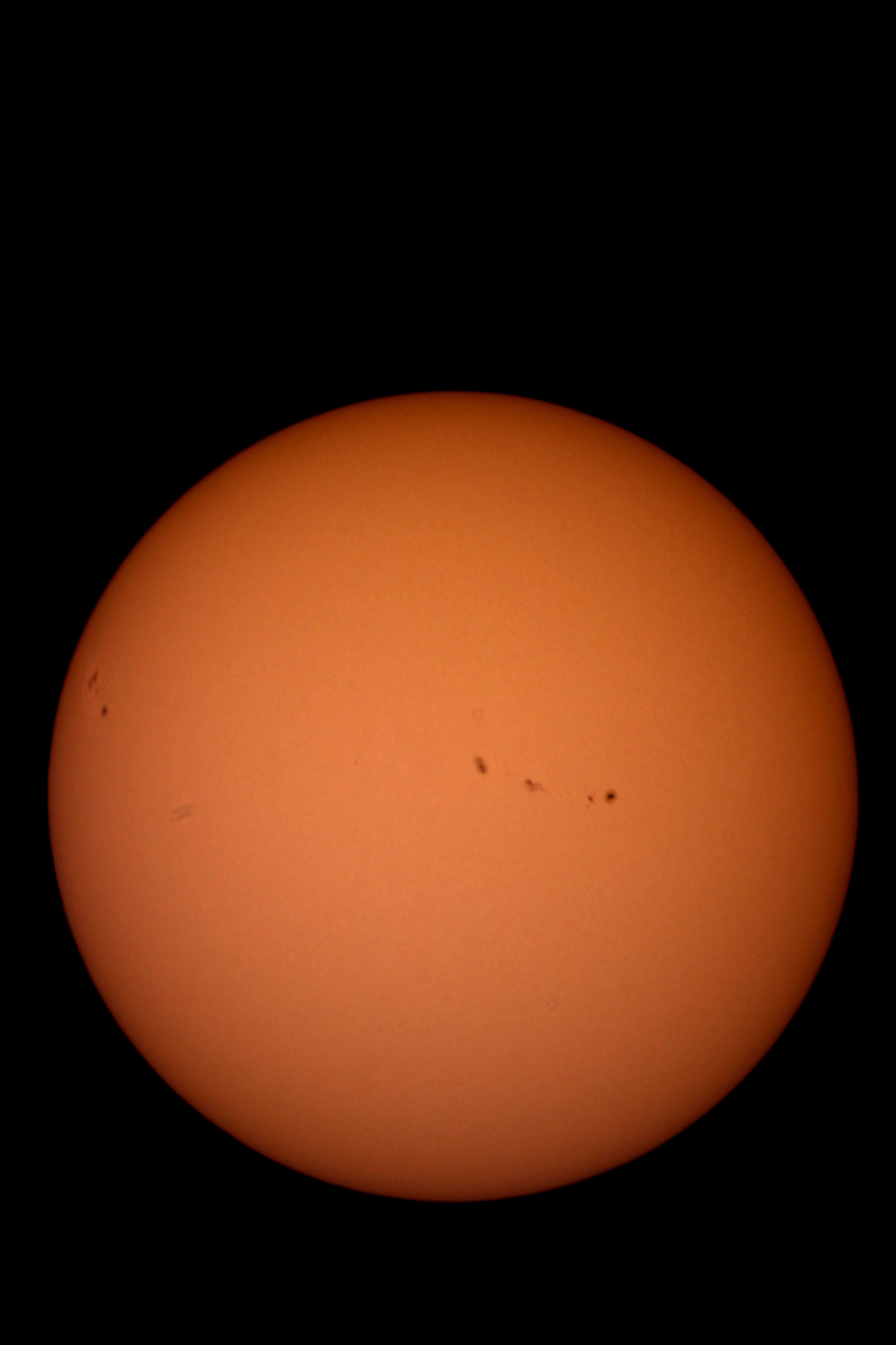 Pre-Eclipse with Sunspots